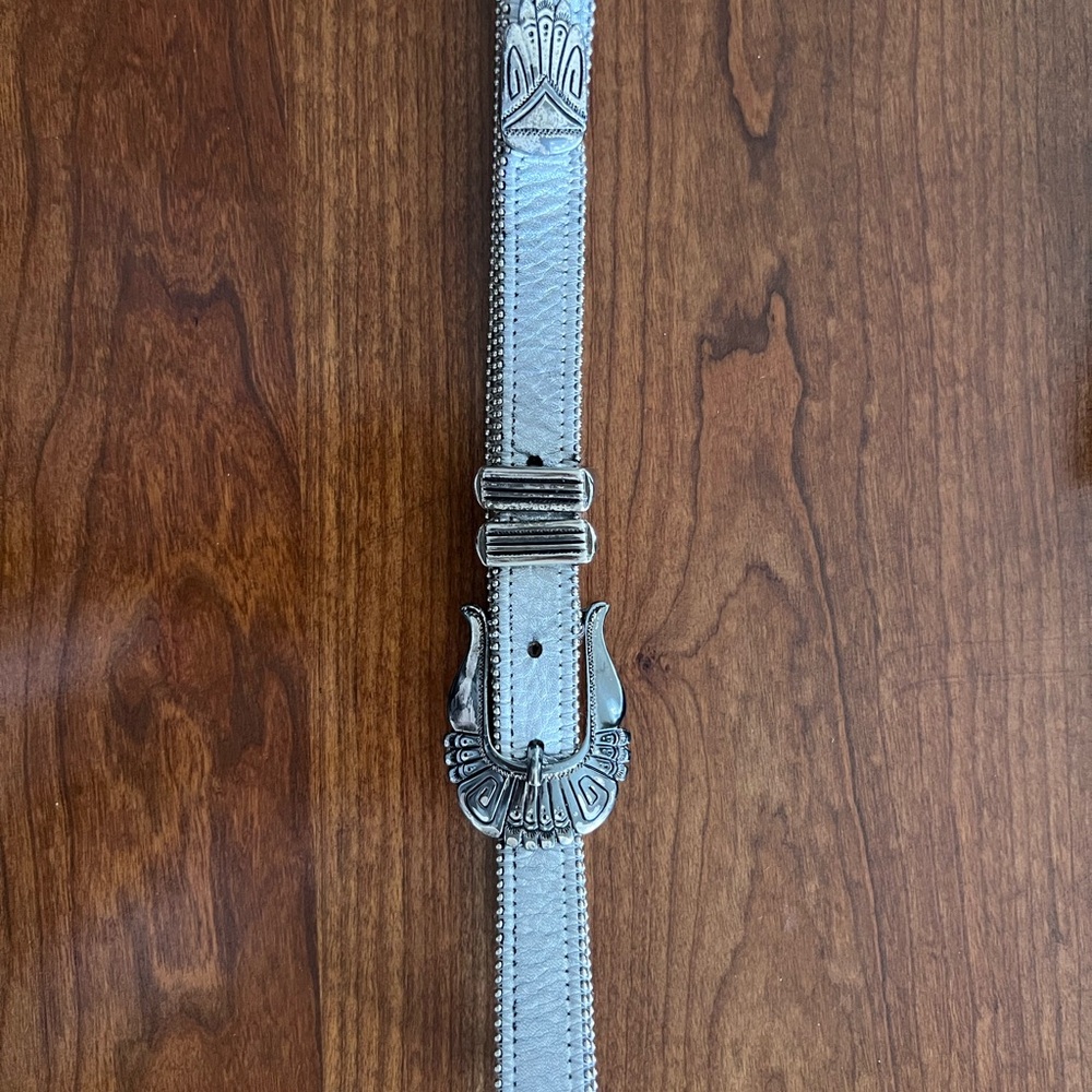Silver Western Style Belt